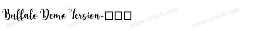 Buffalo Demo Version字体转换